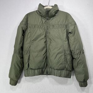 Nike Jacket Women M Green Puffer Goose Down Feather Quilted Sportswear Gorpcore